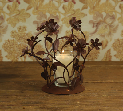 Fleur Iron Candleholder